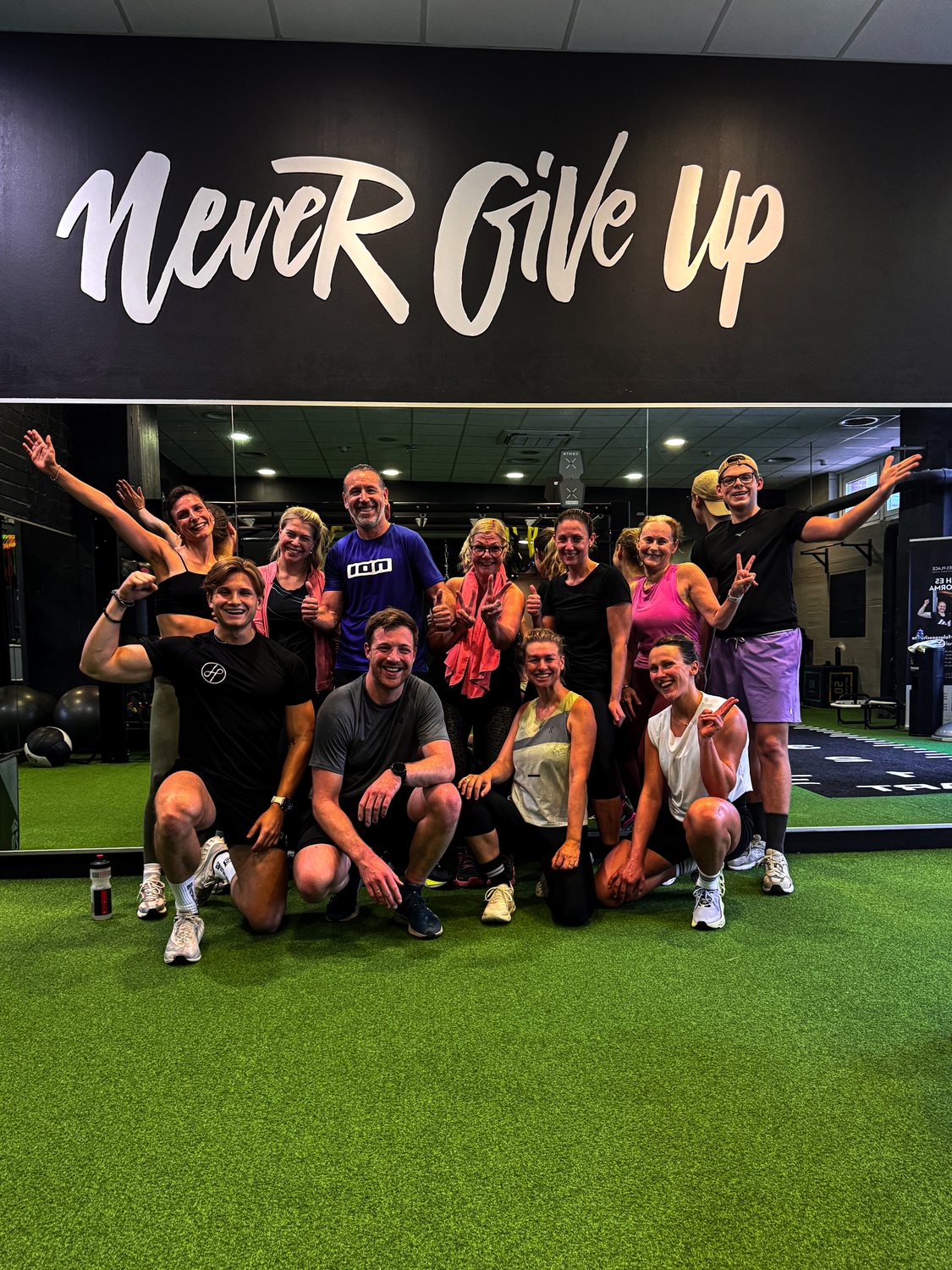 Moritz mit seiner Trainingsgruppe